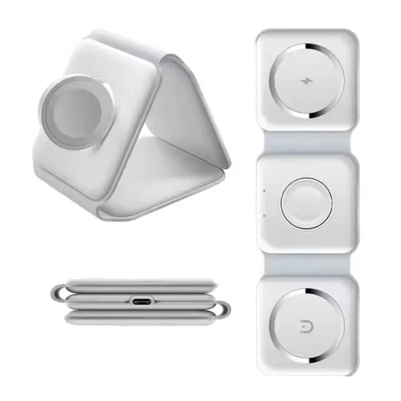 Chargeur Magnétique Pliable 3-en-1 Novelia