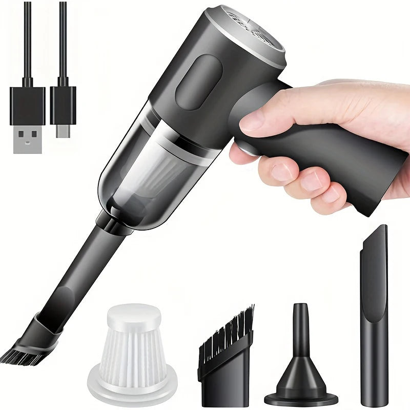 Mini Aspirateur Sans Fil Portable: il aspire et souffle